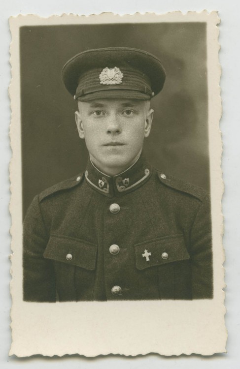 A conscript soldier of 4th independent Inf Bn in m36 uniform